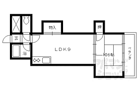 京都府向日市物集女町豆尾（賃貸マンション1LDK・4階・33.22㎡） その2