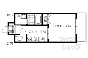 レクサス深草1号館（ベルヴィ56） 103 ｜ 京都府京都市伏見区深草西浦町8丁目（賃貸マンション1DK・1階・28.62㎡） その2