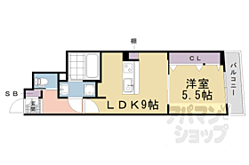 パウゼ伏見Ｓｔａ． 102 ｜ 京都府京都市伏見区深草紺屋町（賃貸マンション1LDK・1階・35.78㎡） その2