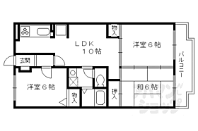 グランシャリオ 406 ｜ 京都府宇治市伊勢田町中荒（賃貸マンション3LDK・4階・58.40㎡） その2