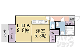 Ｋ．Ｔｒｉｎｉｔｙ 103 ｜ 京都府京都市伏見区深草僧坊町（賃貸アパート1LDK・1階・40.44㎡） その2