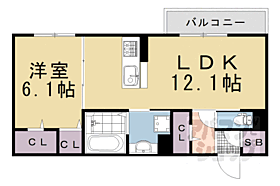 深草プロジェクト　Ｂ棟 102 ｜ 京都府京都市伏見区深草大亀谷東寺町（賃貸アパート1LDK・1階・45.98㎡） その2