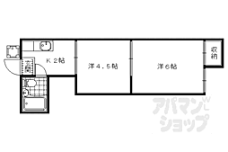 ルネスコスモス 2Kの間取図画像