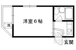 サンライズ藤の森 1Kの間取図画像