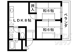 KGビル 2DKの間取図画像