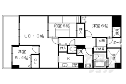 グランデュール鴨川シレノス2番館 3LDKの間取図画像