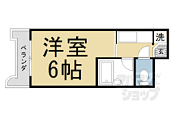 ジュネス神楽田 1Kの間取図画像