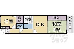 トーカン淀本町マンション 2DKの間取図画像