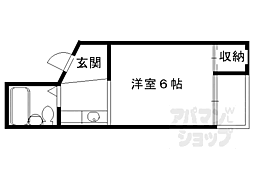 コーポ豊後 1Kの間取図画像