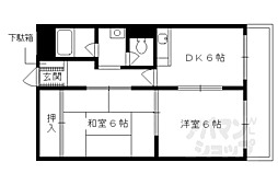 スクエアメゾン醍醐 2DKの間取図画像
