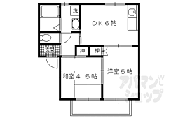 多田ハイツ2 2DKの間取図画像