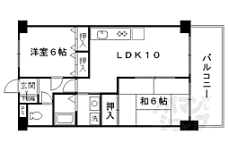 グレース・ダイン 2LDKの間取図画像