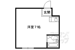 ノーザンライツ2 ワンルームの間取図画像