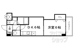 エクセルコート 1DKの間取図画像