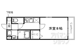 サクシード伏見駅南 1Kの間取図画像