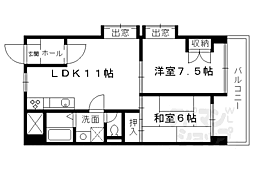 ソーラー福原21 2LDKの間取図画像