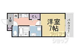 BERG FUJINOMORI 1Kの間取図画像