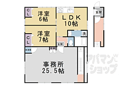 SQUAREGARDENEAST 2LDKの間取図画像