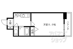 ザ・ブセナ稲荷新道 1Kの間取図画像
