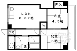 ウッドベルハイム 2LDKの間取図画像