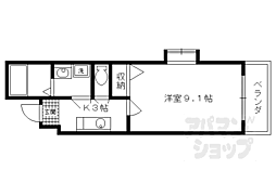 メゾン・リズミィ 1Kの間取図画像