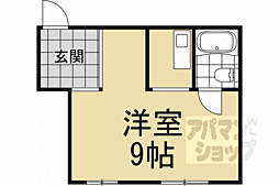 パールハイツ小倉 ワンルームの間取図画像