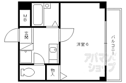 第2CRPビル 1Kの間取図画像