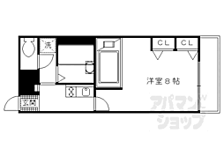 レオパレスおおまち 1Kの間取図画像