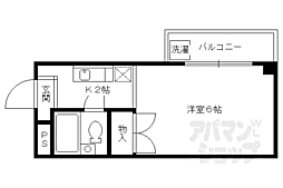 ピアシティー司 1Kの間取図画像
