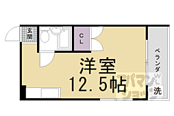 ヴィーヴル藤の森 ワンルームの間取図画像