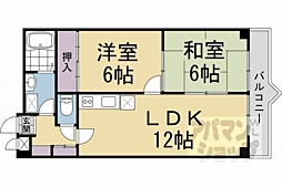 インペリアルパレスリバーサイド 2LDKの間取図画像