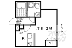 INCUBATE ワンルームの間取図画像