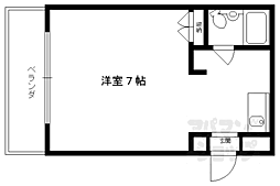タツミビル 1Kの間取図画像