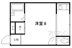 日向ハイツ 1Kの間取図画像