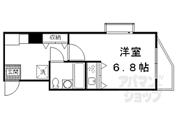 デリード桃山南 1Kの間取図画像