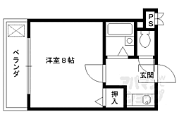 ACメゾン藤ノ森 1Kの間取図画像