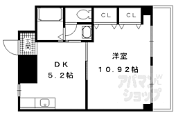 リバティハイツ 1DKの間取図画像