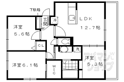 リバーフロント鴨川 3LDKの間取図画像