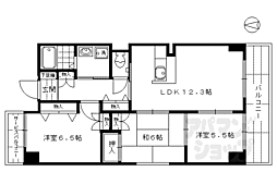 オリュザ西大手 3LDKの間取図画像