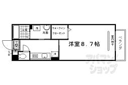 グラシア城南の森 1Kの間取図画像