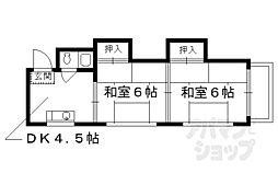 コーポ伊藤 2DKの間取図画像