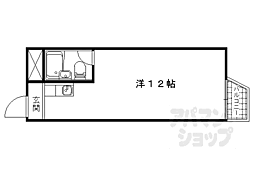 コーポヒトミ 1Kの間取図画像