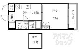 フレシールTHH 1DKの間取図画像