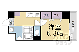 セレステ大久保新田 1Kの間取図画像