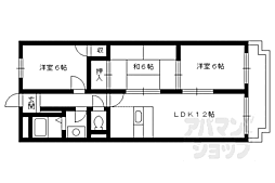 ソレーユ小栗栖 3LDKの間取図画像