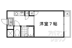 ノアーズアーク観月橋 1Kの間取図画像