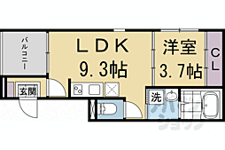 SmartTree伏見 1LDKの間取図画像