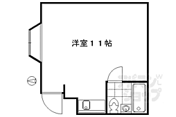 スクエア藤ノ森 ワンルームの間取図画像
