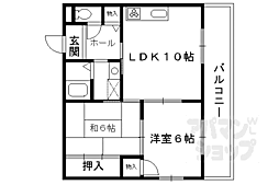 コンフォール・パオ 2LDKの間取図画像