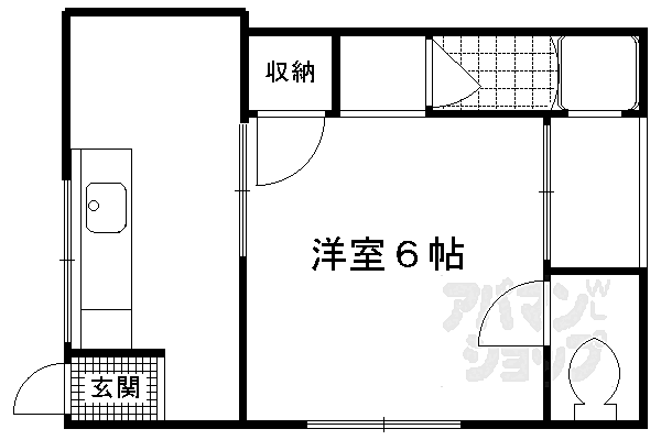 長束荘 2｜京都府京都市伏見区向島立河原町(賃貸アパート1K・1階・20.00㎡)の写真 その2